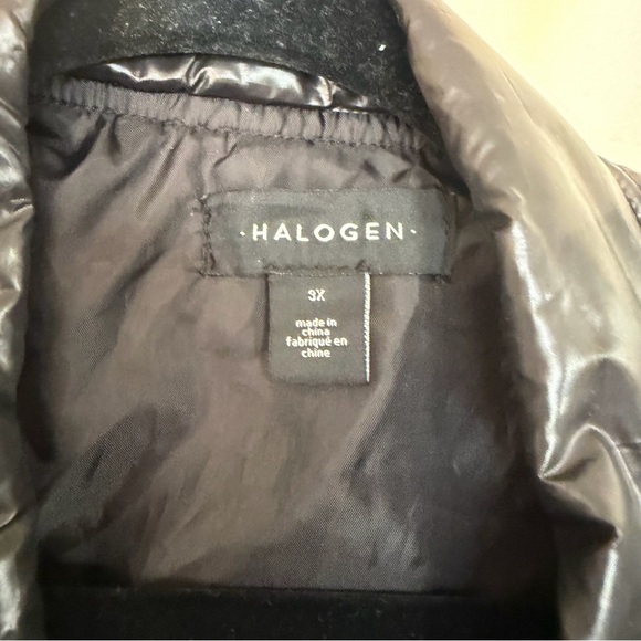 Halogen Black Quilted Women's Jacket 3X - Picture 6 of 8